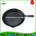 Venta al por mayor nuevo barato pre-sazonado redondo de hierro fundido cocinar huevo Fry Pan Set